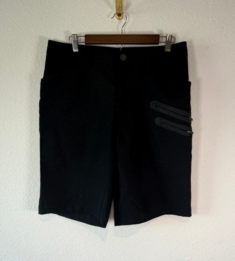 Lululemon Commuter Performance Stretch Chino Shorts Black Mens 34 Inseam 9 M